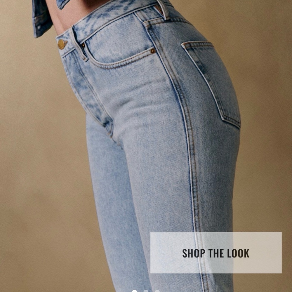 Sezane Light Blue High Rise Women's Jeans